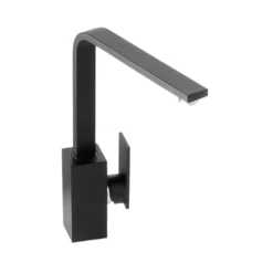Abode New Media Single Lever Mono Kitchen Mixer - Matt Black