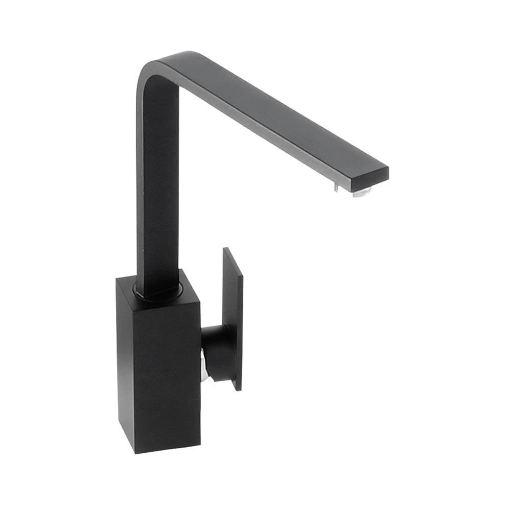 Abode New Media Single Lever Mono Kitchen Mixer - Matt Black 1 Abode New Media Single Lever Mono Kitchen Mixer - Matt Black