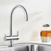 Blanco Trima 3-in-1 Warm, Cold And Filtered Cold Water Chrome Mono Kitchen Mixer Tap