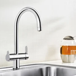 Blanco Trima 3-in-1 Warm, Cold And Filtered Cold Water Chrome Mono Kitchen Mixer Tap