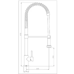 Abode Stalto Professional Mono Pull Out Kitchen Tap - Stainless Steel -Vado Shop tspss tech