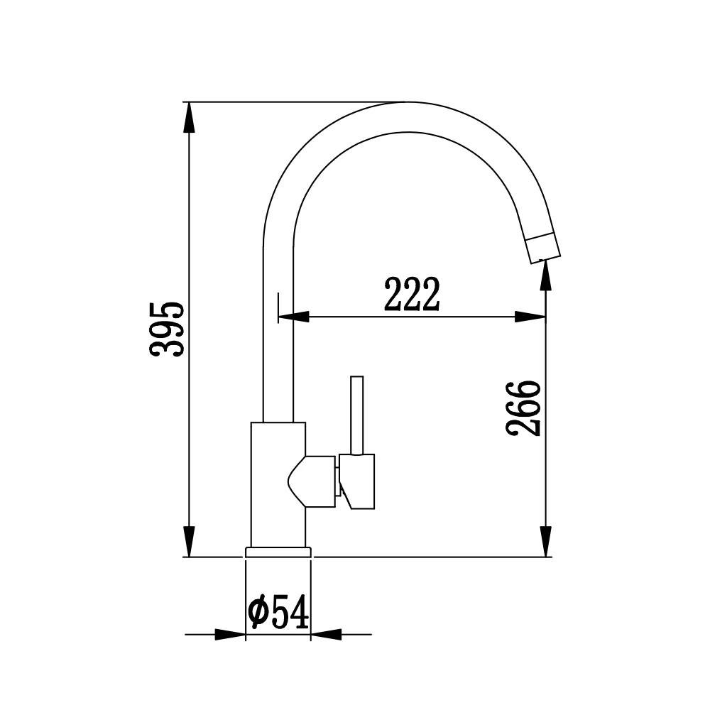 TW Alva Stainless Steel Kitchen Sink Mixer Tap 3 TW Alva Stainless Steel Kitchen Sink Mixer Tap - Image 3
