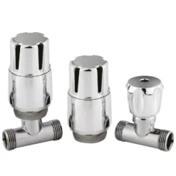 Nuie Thermostatic Straight Radiator Valves - Pairs
