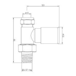 Hudson Reed Modern Straight Radiator Valves -Vado Shop ultra rv001 tech