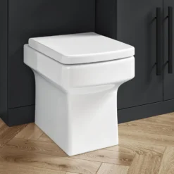 Vellamo Aspire 1100mm Matt Grey 2 Door Combination Ceramic Basin & Toilet Unit With Matt Black Handles & Overflow - No Cistern Or Toilet -Vado Shop vellamo aspire back to wall toilet combination unit drawer blackhandle lifestyle3