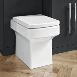 Vellamo Aspire 1100mm Matt Grey 2 Door Combination Ceramic Basin & Toilet Unit - No Cistern Or Toilet -Vado Shop vellamo aspire back to wall toilet combination unit drawer lifestyle2
