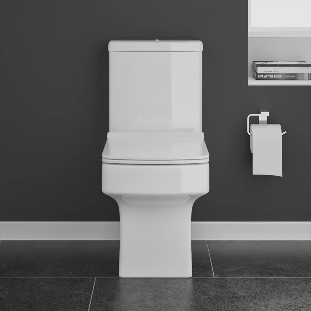 Vellamo Aspire Close Coupled Modern Square Toilet With Slimline Soft-Close Seat 3 Vellamo Aspire Close Coupled Modern Square Toilet With Slimline Soft-Close Seat - Image 3