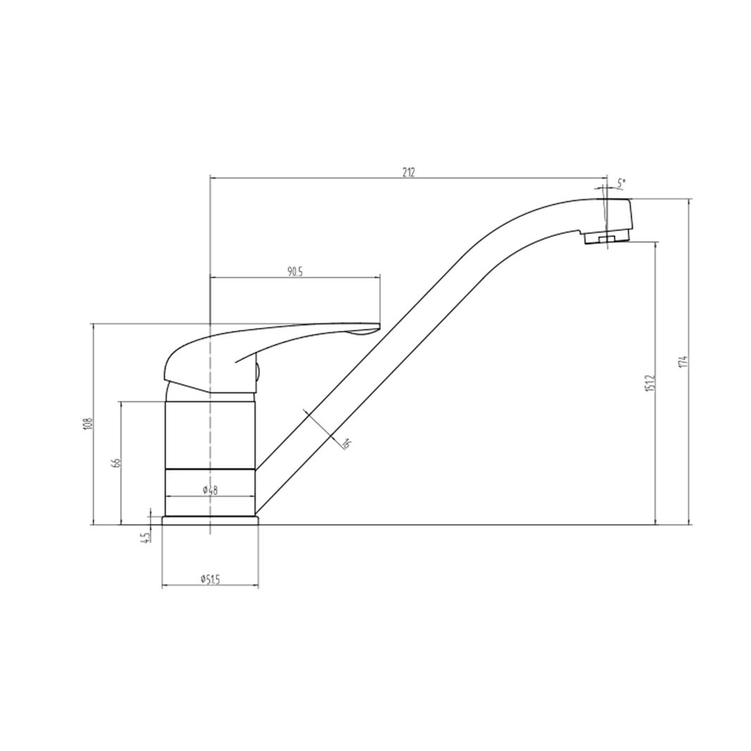 Vellamo Echo Polished Chrome Mono Kitchen Mixer And Complete Filter Kit 4 Vellamo Echo Polished Chrome Mono Kitchen Mixer And Complete Filter Kit - Image 4