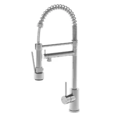 Vellamo Hanbury Professional Kitchen Pullout Spray Tap - Brushed Brass -Vado Shop vellamo hanbury pullout kitchen mixer polished chrome cutout1