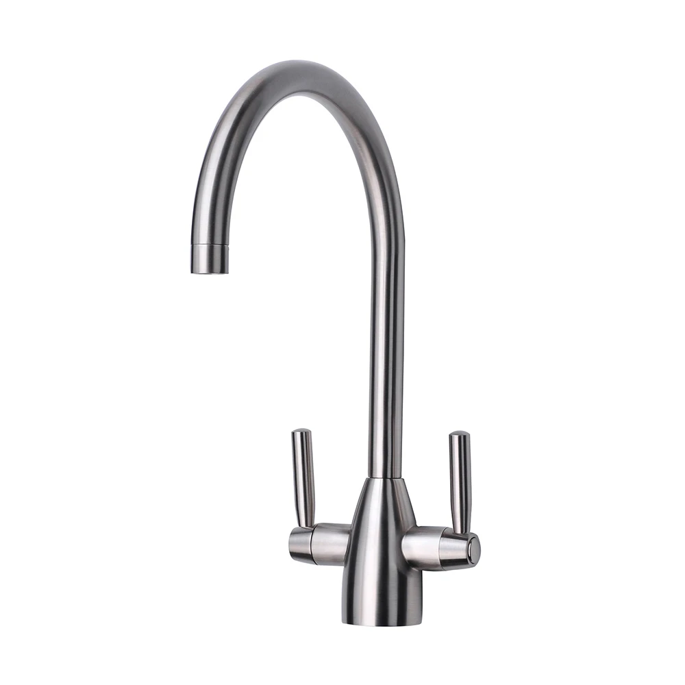 Vellamo Hero Mono Kitchen Mixer Tap - Brushed Nickel 2 Vellamo Hero Mono Kitchen Mixer Tap - Brushed Nickel - Image 2
