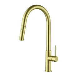 Vellamo Kara Pull Out Single Lever Mono Kitchen Mixer Tap - Matt Black -Vado Shop vellamo kara brushed brass pull out kitchen tap cutout