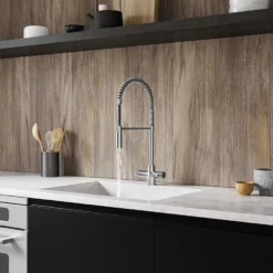 Vellamo Mini Pro Kitchen Mixer Tap With Pull Out Spout - Polished Chrome -Vado Shop vellamo mini pro kitchen mixer tap with pull out spout lifestyle4