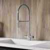 Vellamo Mini Pro Kitchen Mixer Tap With Pull Out Spout - Polished Chrome