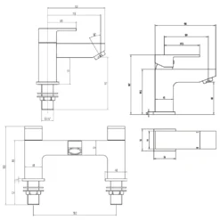 Vellamo Forte Basin Mixer & Bath Filler Value Pack -Vado Shop vellamo orte basin nixer bath filler value pack tech2