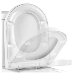 Vellamo D-Shaped Soft-Close Toilet Seat With Quick Release Hinges - 450 X 370mm 6 Vellamo D-Shaped Soft-Close Toilet Seat With Quick Release Hinges - 450 X 370mm -Vado Shop vellamo quick release soft close toilet seat