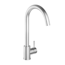Vellamo Revolve Stainless Steel Mono Kitchen Mixer And Complete Filter Kit -Vado Shop vellamo revolve brushed stainless steel kitchen tap cutout