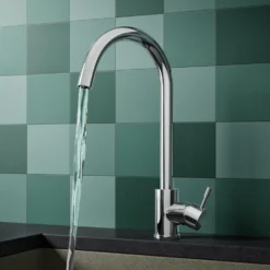 Vellamo Revolve Single Lever Mono Kitchen Mixer - Polished Chrome