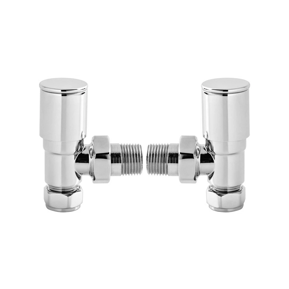 Brenton Round Angled Radiator Valves 2 Brenton Round Angled Radiator Valves - Image 2