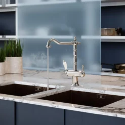 Vellamo Traditional 4 In 1 Instant Hot & Cold Boiling Water Tap With WRAS Approved Boiler Unit & Filter 8 Vellamo Traditional 4 In 1 Instant Hot & Cold Boiling Water Tap With WRAS Approved Boiler Unit & Filter -Vado Shop vellamo traditional 4 in 1 boiling kitchen tap lifestyle 2