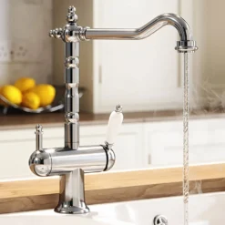 Vellamo Traditional 4 In 1 Instant Hot & Cold Boiling Water Tap With WRAS Approved Boiler Unit & Filter