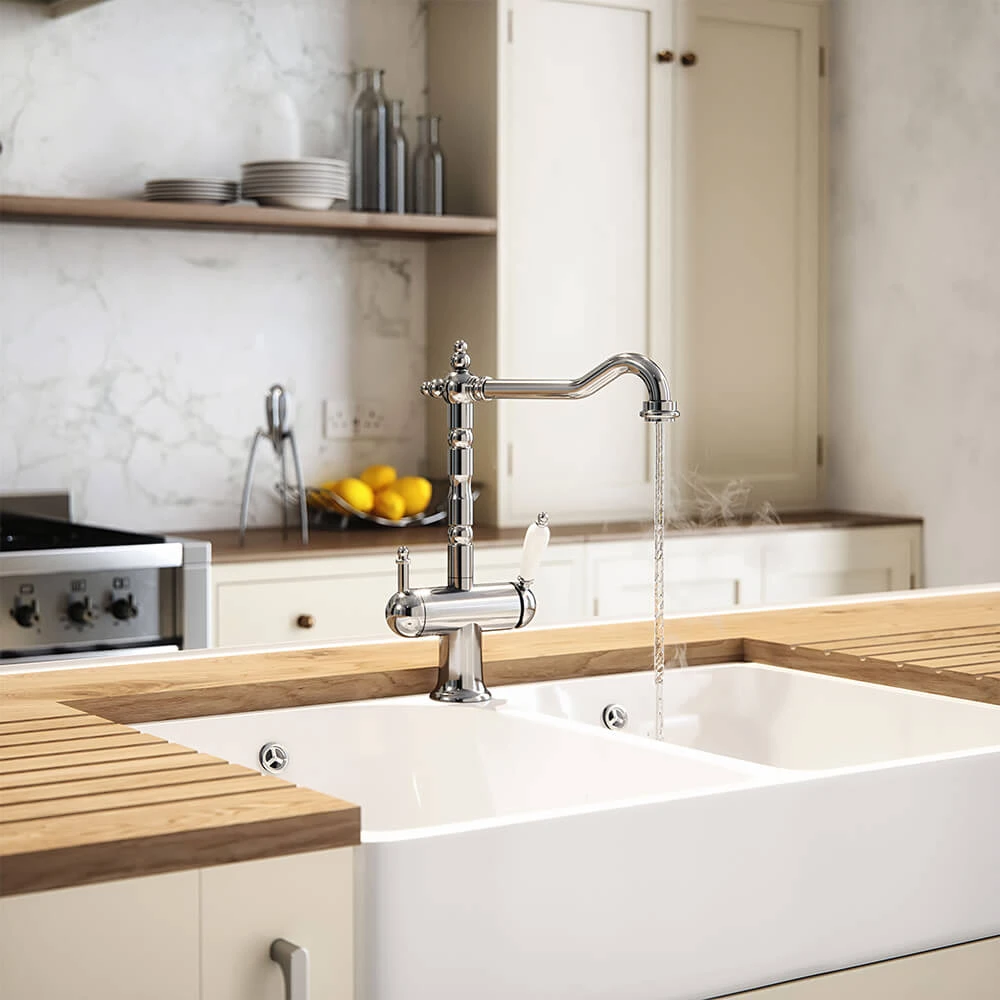 Vellamo Traditional 4 In 1 Instant Hot & Cold Boiling Water Tap With WRAS Approved Boiler Unit & Filter 2 Vellamo Traditional 4 In 1 Instant Hot & Cold Boiling Water Tap With WRAS Approved Boiler Unit & Filter - Image 2