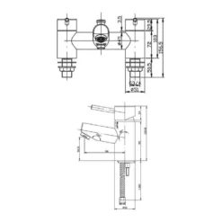 Vellamo Curvo Basin Mixer & Bath Shower Mixer Pack -Vado Shop vellamo xcbas xcbsm tech tech