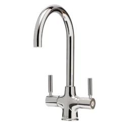 Caple Washington Twin Lever WRAS Approved Mono Kitchen Mixer - Chrome